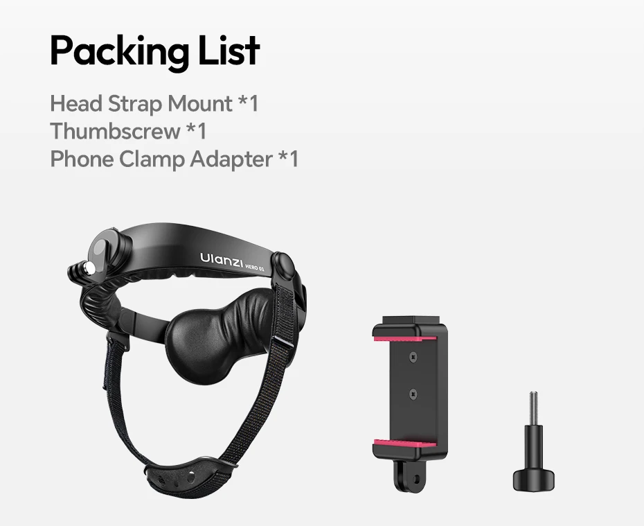 Ulanzi CM029 Kopfband 360 ° Schnellverstellrad für GoPro, Insta360, DJI Action, iPhone 17 Pro Max, Handys, Radfahren, Angeln, Vlog – Detail 12