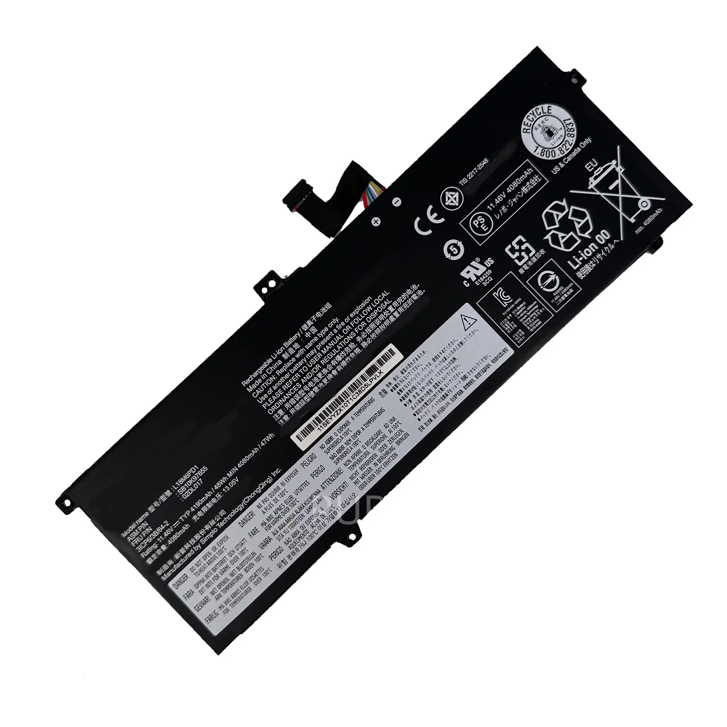 New Laptop Battery L18M6PD1 11.46V 48Wh 4190mAh High Quality For Lenovo ThinkPad X390 X395 L18C6PD1 L18D6PD1 L18C6PD2