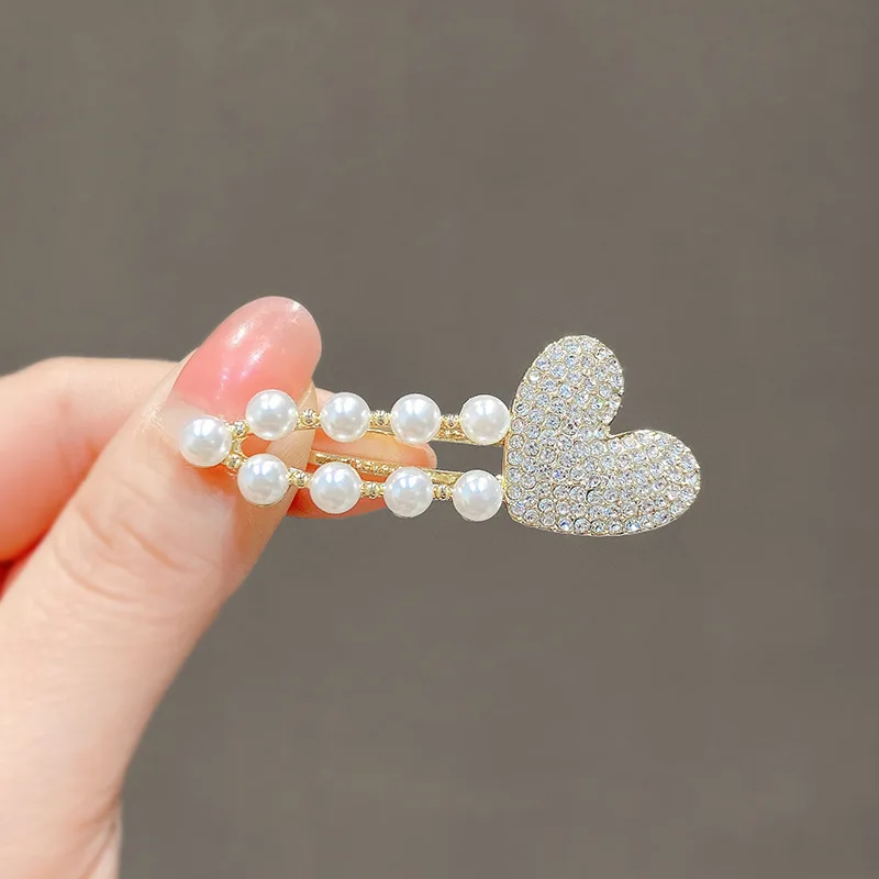

Pearl Camellia Hair Clip for Women Korean Elegant Side Clips Bangs Clip Cute Rabbit Headwear Girl Hair Accessories Заколки