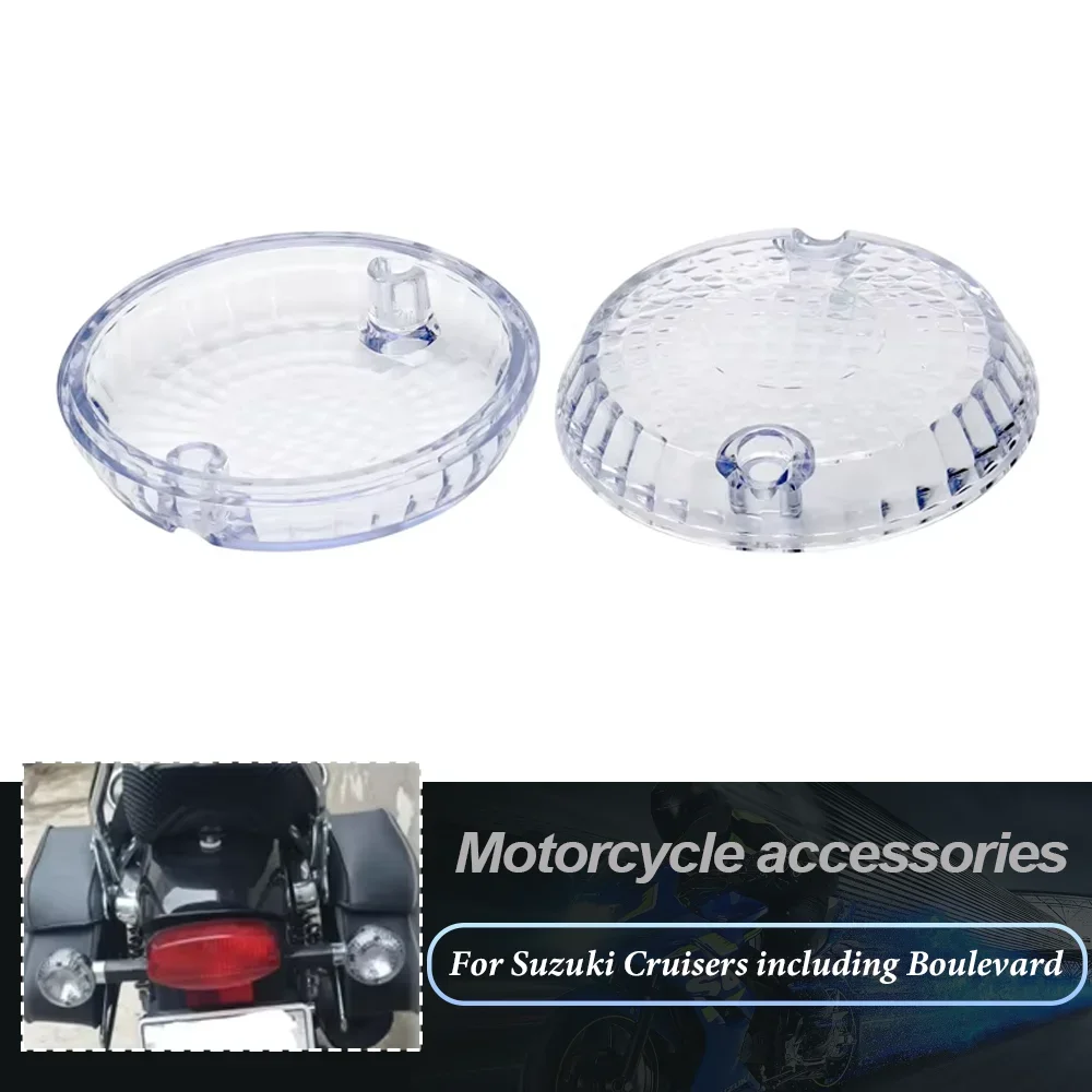 

For Suzuki Intruder 1500 1400 VL1500 Boulevard Marauder VZ800 Cruisers Pair Motorcycle Turn Signal Cover Indicator Light Lens