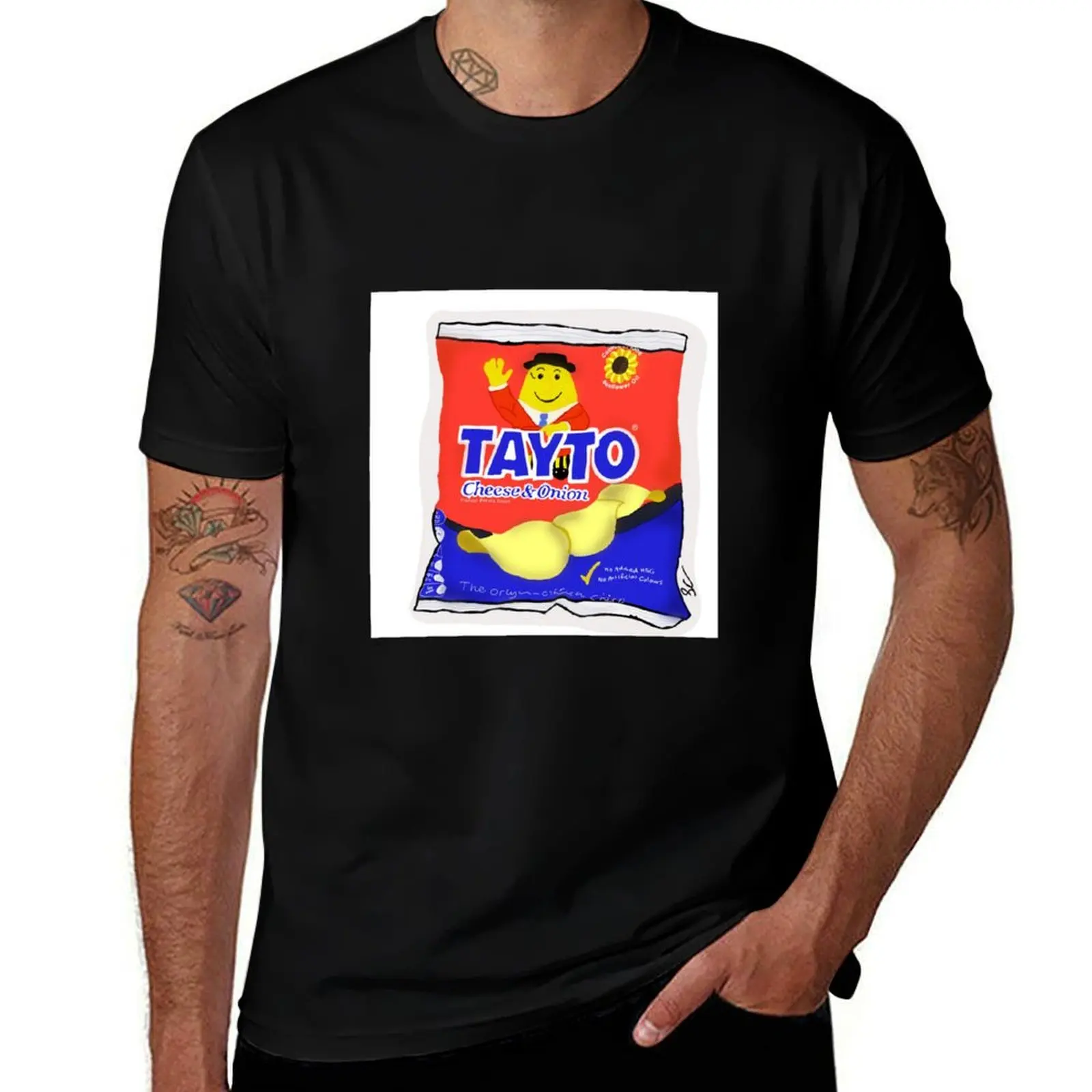 Tayto cheese and onion Irish T-Shirt Breathable Mesh Panel T-Shirt