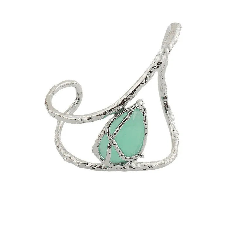 

Geometric gemstone bracelet, high-end literary line, personalized open arm ring, decorative bracelet.