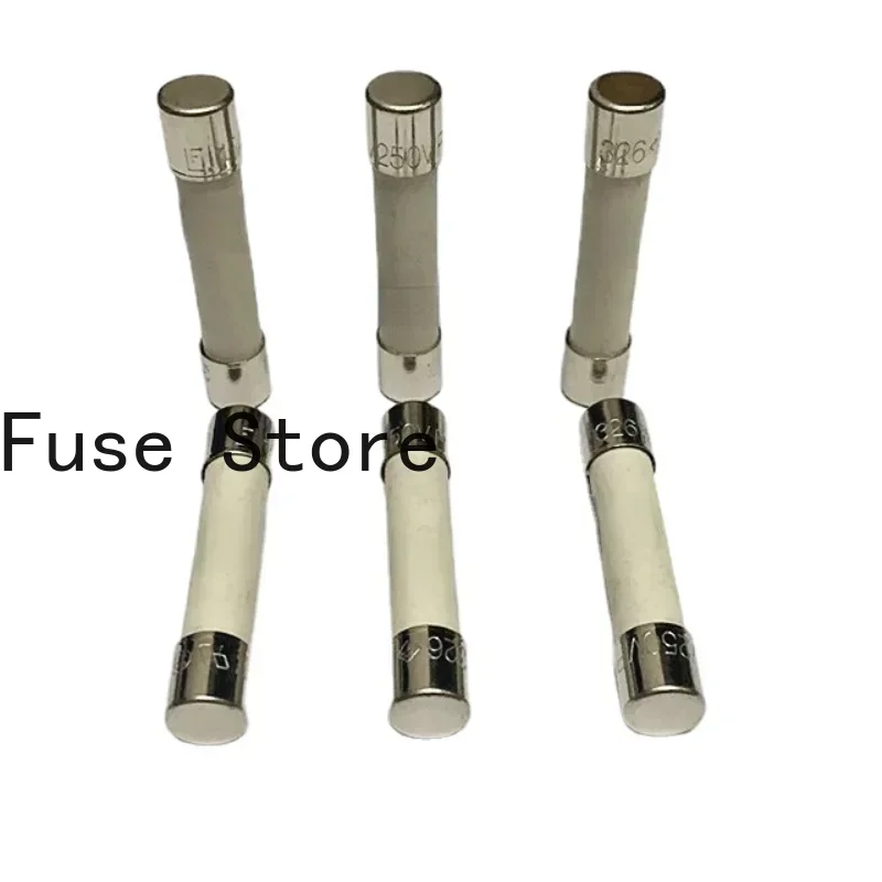 

5PCS Ceramic Fuse Tube 6*30 6*32MM T0.2A T0.25A T0.4A T750MA T800A T1.25A T1.6A T3A T7A T20A 250V 326 Series Slow Melting Delay