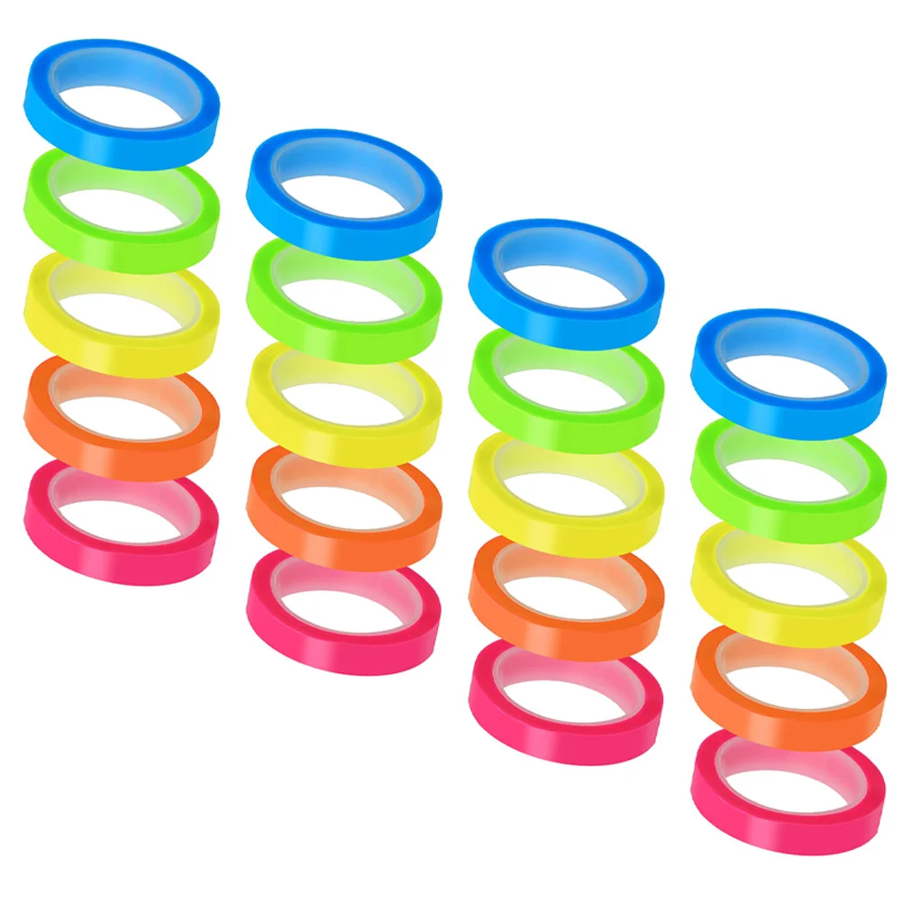 20 Rolls Ultra Thin Index Stickers Tape Self-adhesive Page Markers Multi-function Book Tabs