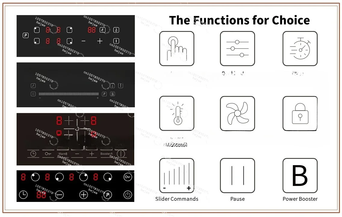 Hidden Induction Cooktop Invisible Built in Herd Magnetic Under Granite Ceramic Stove Hob Stovetop Commercial Induction Cooker