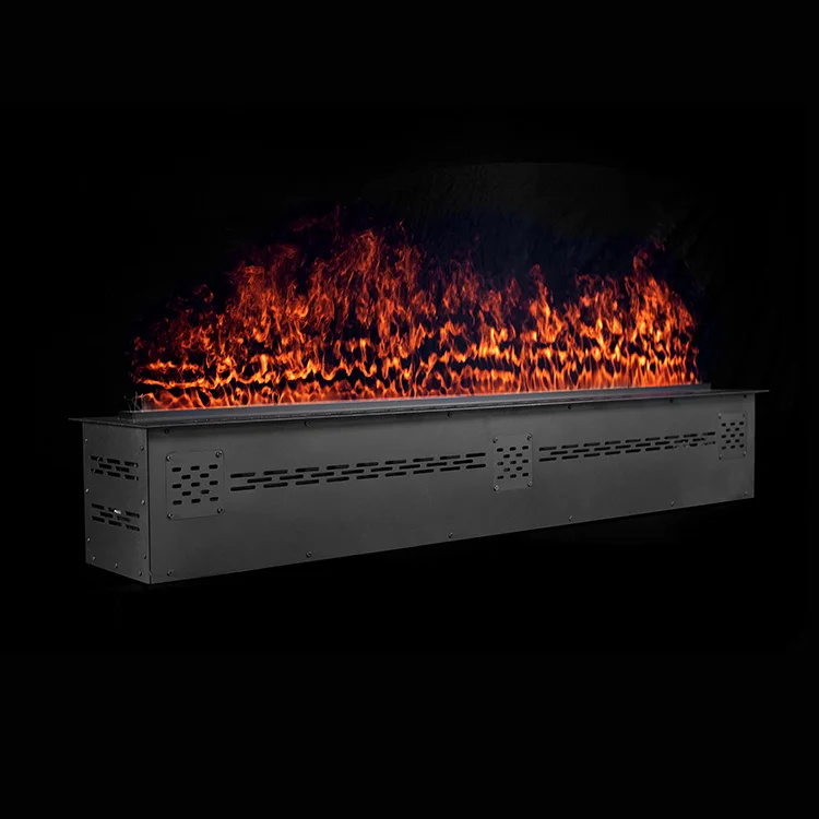 2500mm length Modern flames Decorative Fireplace Insert 3D Surface simulated Charcoal 3D Water fireplace