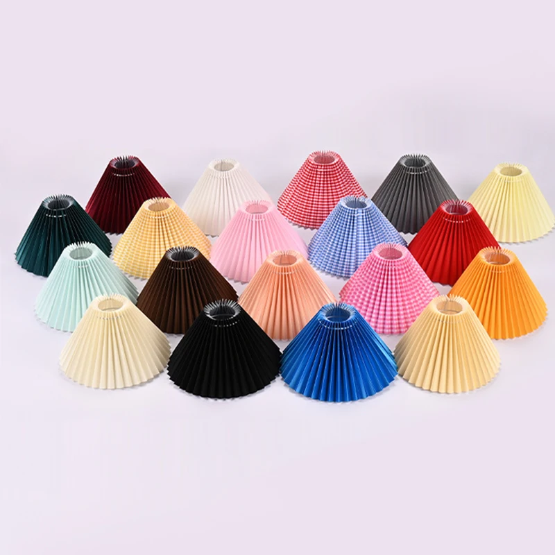 14 Colors High Quality Mini Lampshade for Table Lamp Pleated Lampshade For Bedroom And Hotel Multiple Colors Available