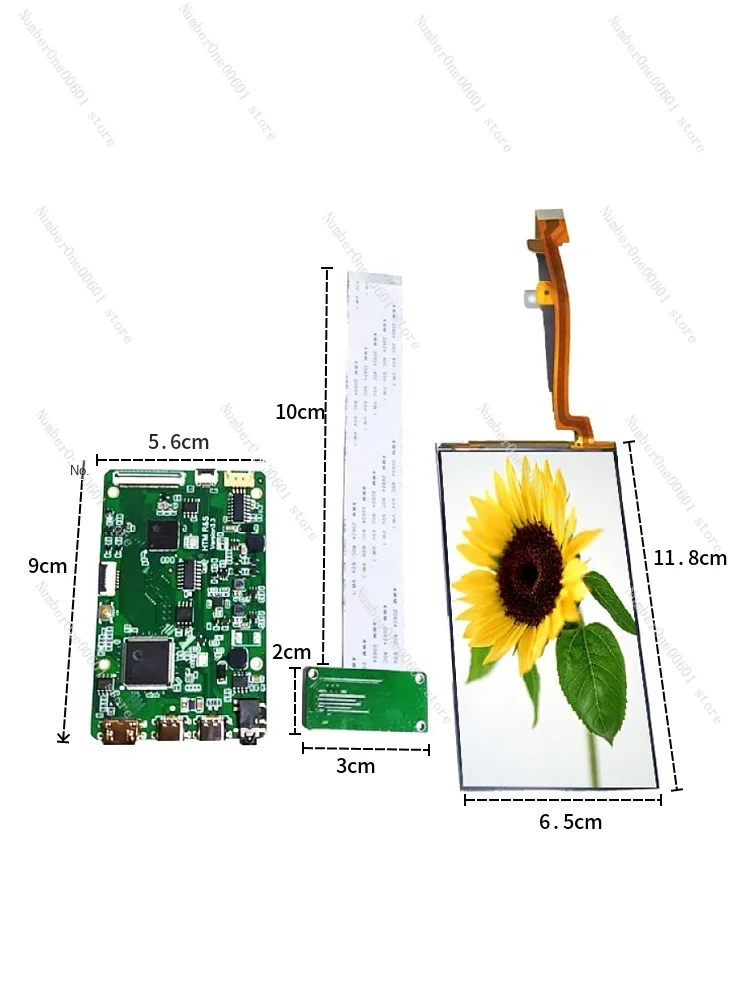 5-Inch portable monitor DIY kit 1080P secondary screen HDMI to MIPI universal driver board LCD horizontal screen