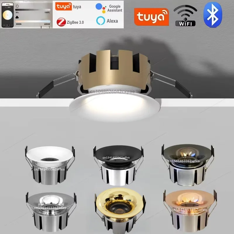 

Tuya DALI Dimmable COB Downlight, Spotlight, LED Wall-Washing Light, AC85-265V LED Ceiling and Living Room Indoor Lighting Bulb