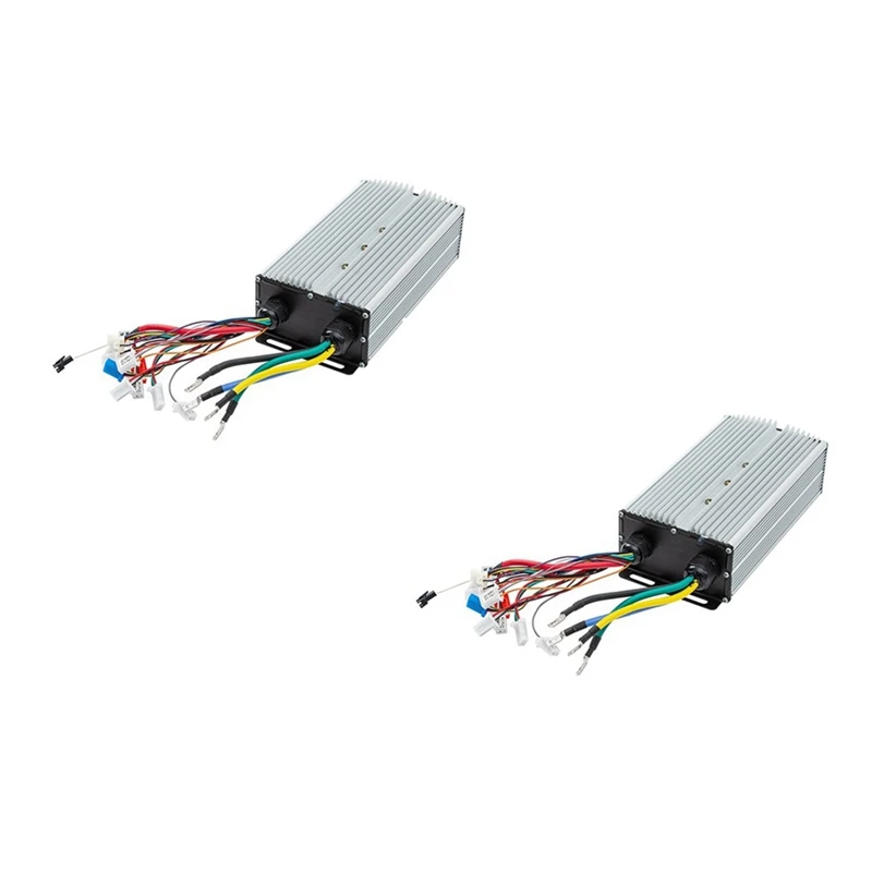 

A50I 2Pcs 48V 60V 72V 3000W Hub Motor Controller 24Mos MAX80A For Electric Bike E-Scooter Motorcycle Bldc Motor Controller