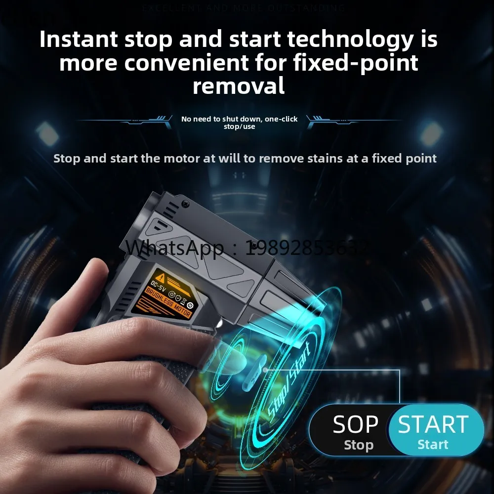 إلى مروحة عنيفة بدون فرش، توربينات خارجية محمولة باليد، مسدس غبار قوي لنفخ الثلج