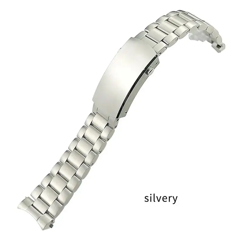 SCHIK 21mm 904L Stainless Steel Watchband Fit For 43.5mm Calibre Omega 215 Planet Ocean 600M 8900 Silver Watch Strap