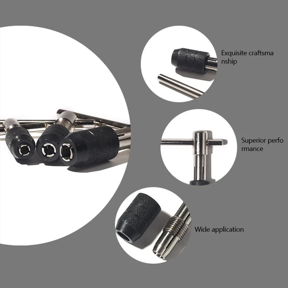 3-6mm T-shaped Tap Wrench 5pc Hand Tap M3-M8 Tapping Screwdriver Wrench Thread Tapping Hand Tool Set Tap handle Germany  tip tap