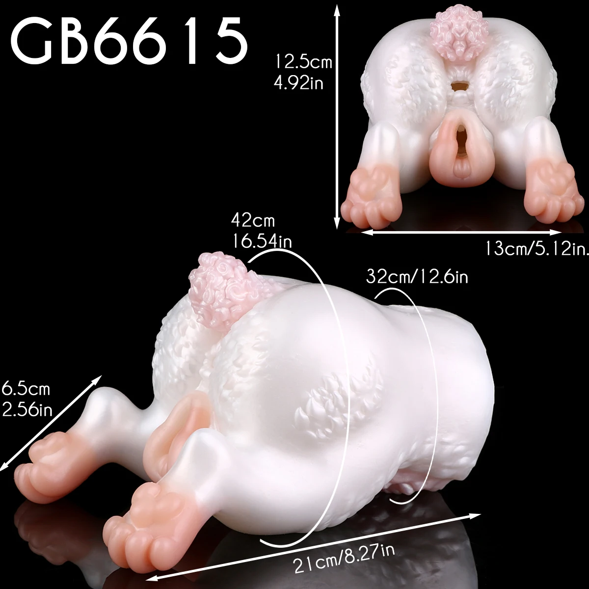 GEEBA Fantasy Pink Rabbit Pussy Мужской мастурбатор Силиконовая карманная киска Stroker для мужчин Двухканальный большой задница Onahole Секс-игрушки