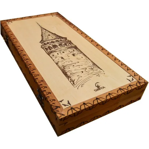 2021 Top Backgammons Galata Tower Burning Backgammon Wood WoodenHigh Quality Free Shipping Fast Delivery Hot Sale Fun Game Best