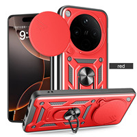 For OPPO Find X8 Pro X5 Lite Magnet Ring Phone Case Camera Slide Military Grade Armor Protection Silicone Soft Cover Cases