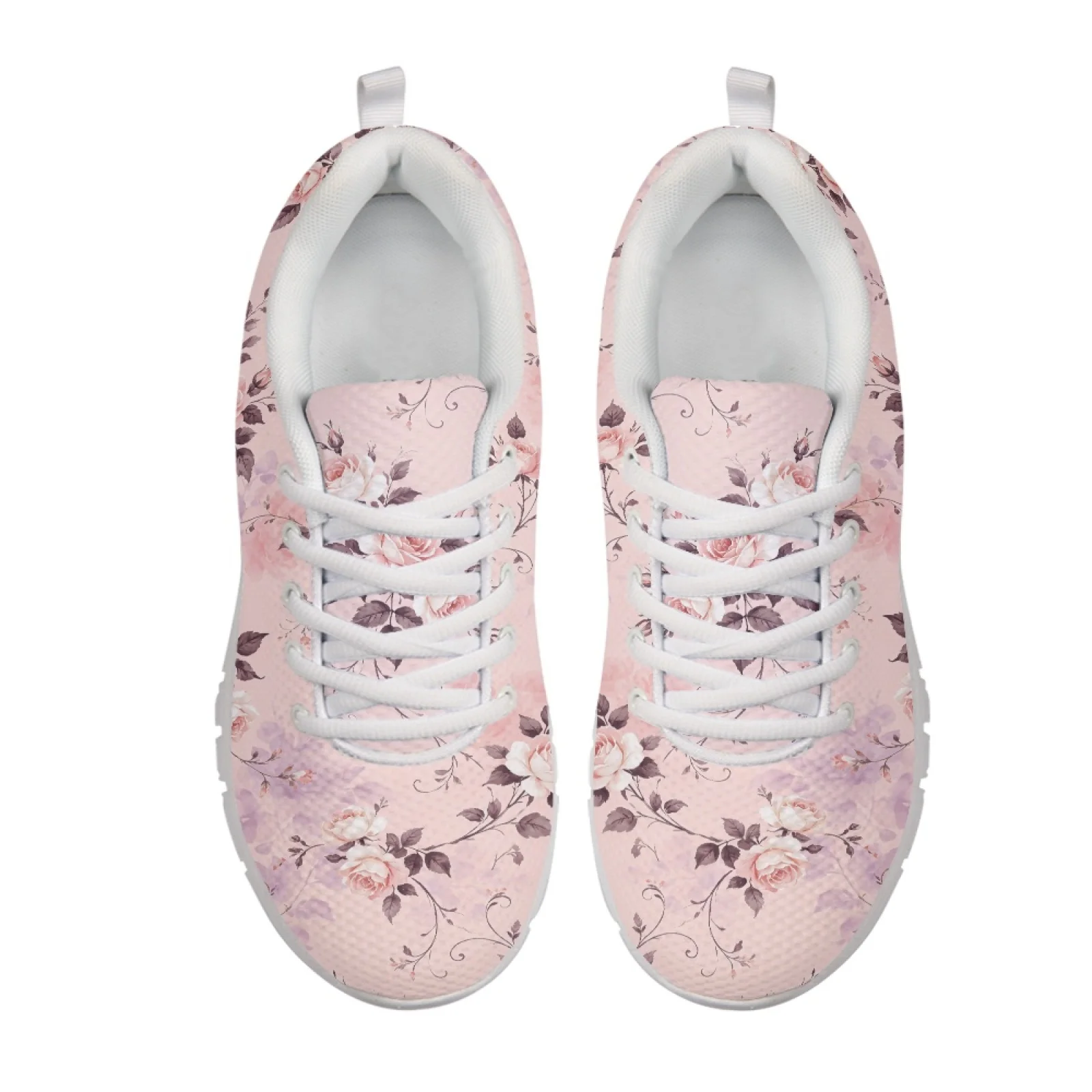Coloranimal Rose Floral 2026 Trending Sports Shoe Mens Athletic Trainers Breathable Tennis Sneakers for Women