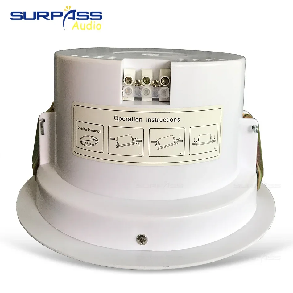 Pa sistema de cobertura traseira teto alto-falante chifre 4.5 polegada 6w no teto alto-falante para música de fundo de teatro em casa com boa qualidade