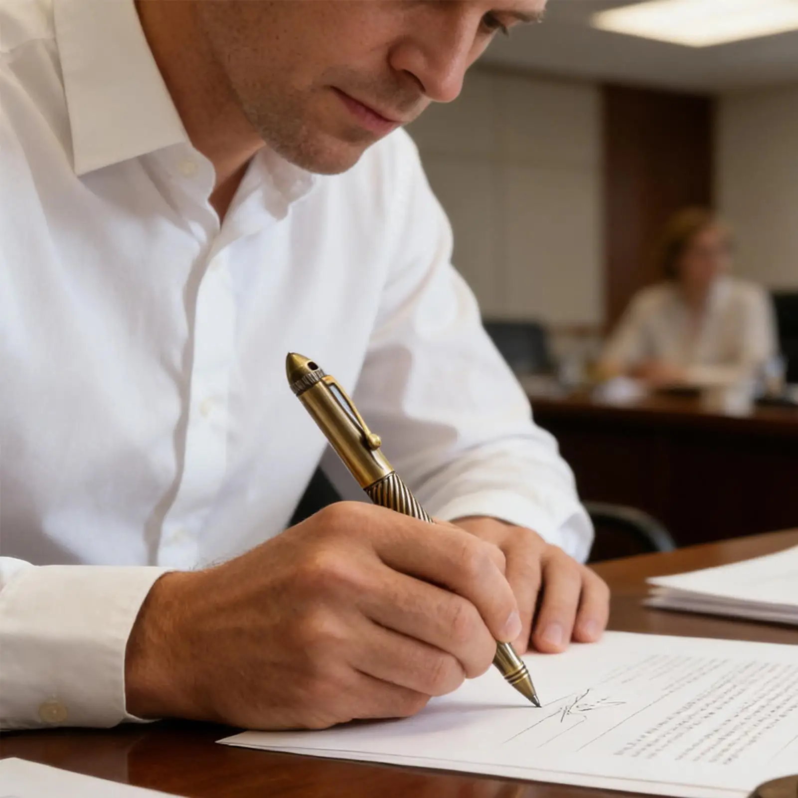 

Ручки для письма Ретро письменные принадлежности Латунные ручки для журналов для мужчин Работа Деловая встреча Школа Колледж Открытый