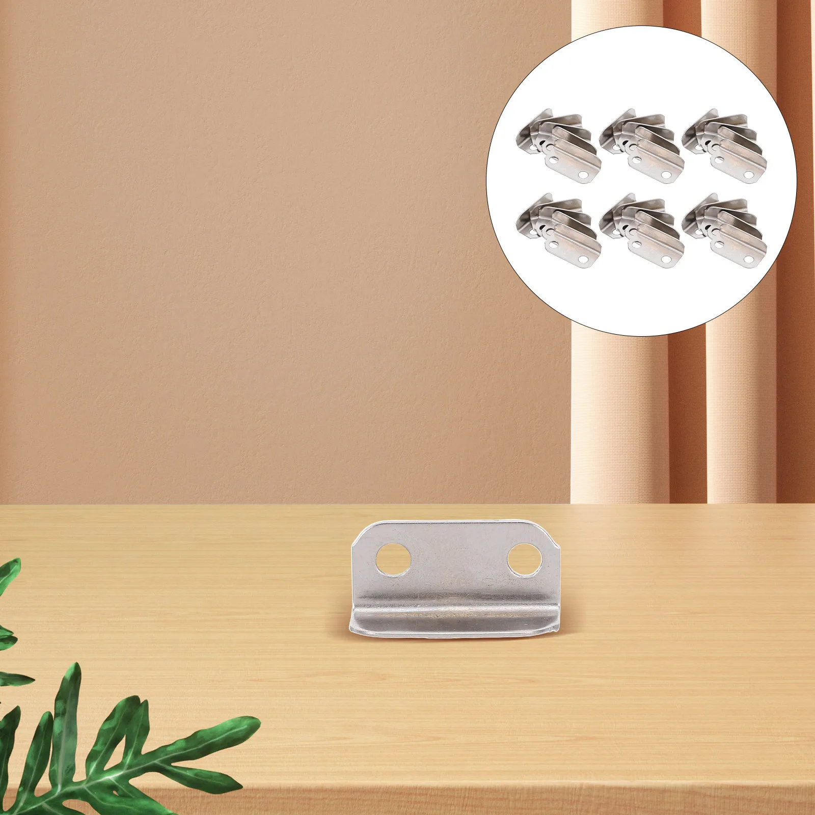 

100pcs Furniture Lock Plate L-Shaped Drawer Lock Strike Plate For Home Office Cabinet Cupboard Security Sturdy Cold Rolled Steel