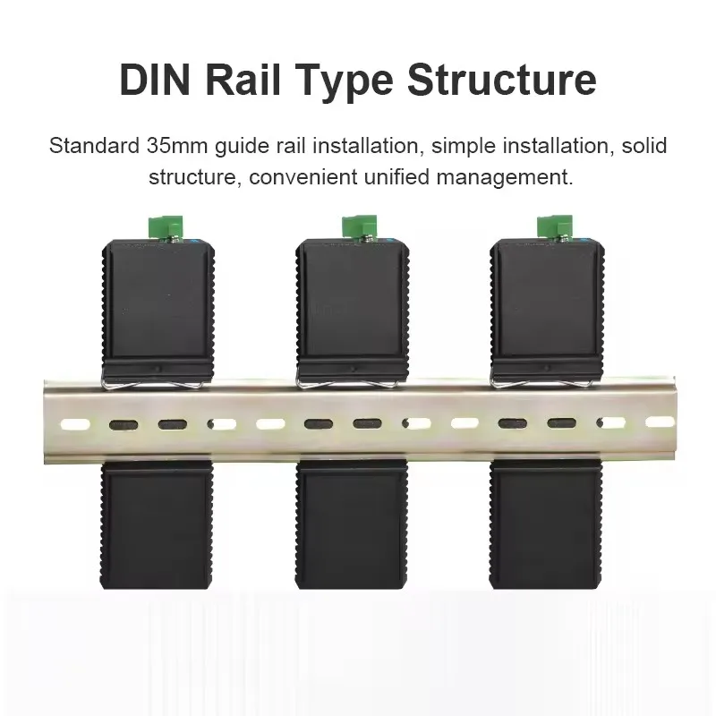 ONTi 5/6 Port Industrial Gigabit Fiber Switch with SFP 10/100/1000Mbps Ethernet Switch 4GE+1(2)SFP -40 to 85°C DIN-Rail IP40 8KV