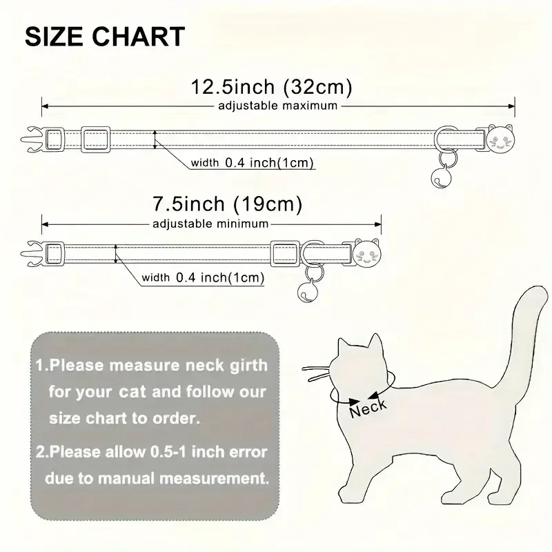 Maßgefertigtes Katzenhalsband aus PU-Leder, Sicherheits-Breakaway-Halsband für Kätzchen und Welpen, Anti-Verlust-Halsband für Katzen, Kostenlose Gravur – Detail 2