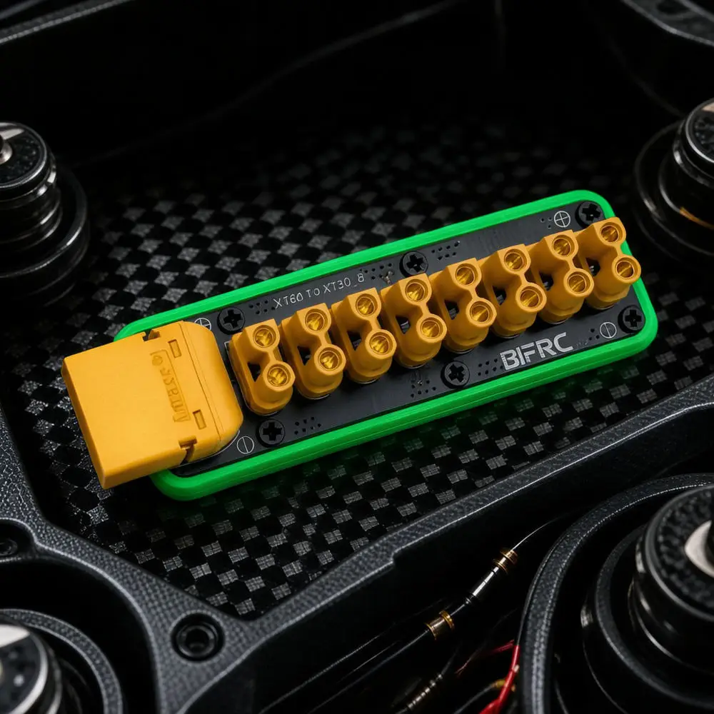 RC Drone Power Distribution Board XT60 To Eight XT30 Output Module Efficient Parallel Connection Hub For Multirotor Aircraft