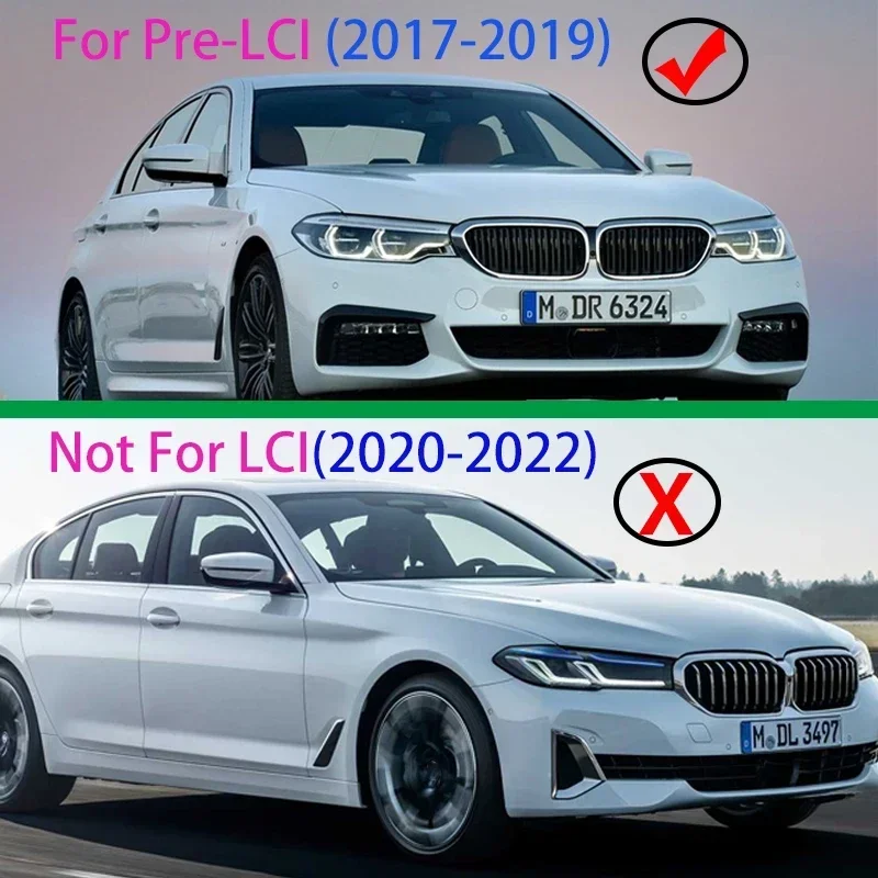 Prawdziwy przedni zderzak z włókna węglowego maskownica do BMW wyścigowy 5 serii G30 G31 Sedan F90 M5 2017-2019 Pre-lci