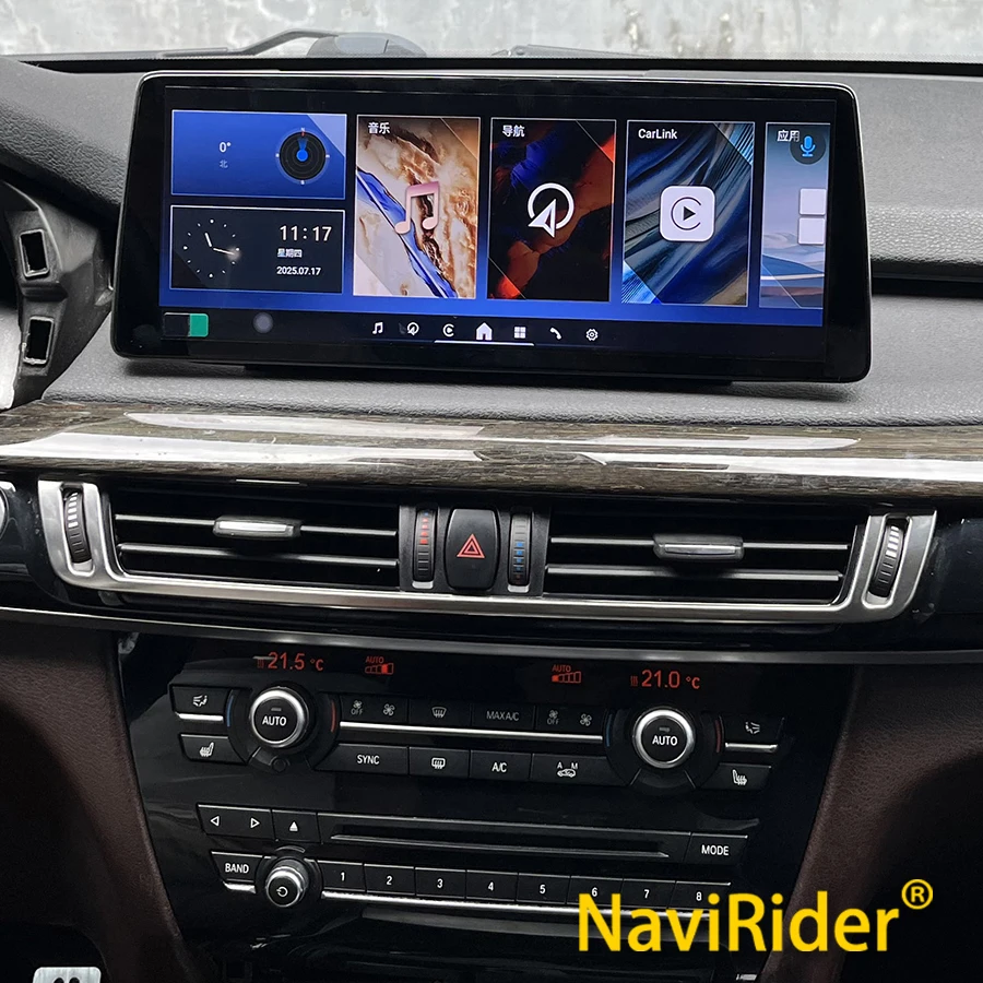 For BMW X5 X6 F15 F16 2014-2017 NBT GPS Navigation Android Auto CarPlay Screen Multimedia Player Car Radio Stereo Head Unit 12.8
