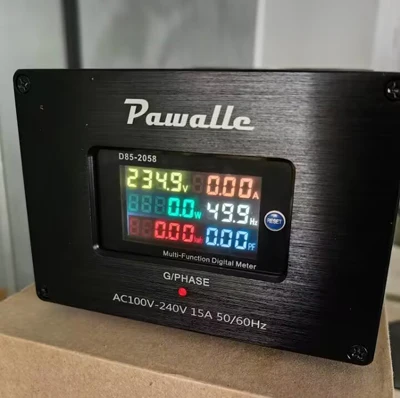 Pawalle LB-100 filtr zasilania ochrona odgromowa zabezpieczenie przeciwprzepięciowe gniazdo napięcie ekran funkcyjny kompatybilny z wtyczką EU/UK/AU