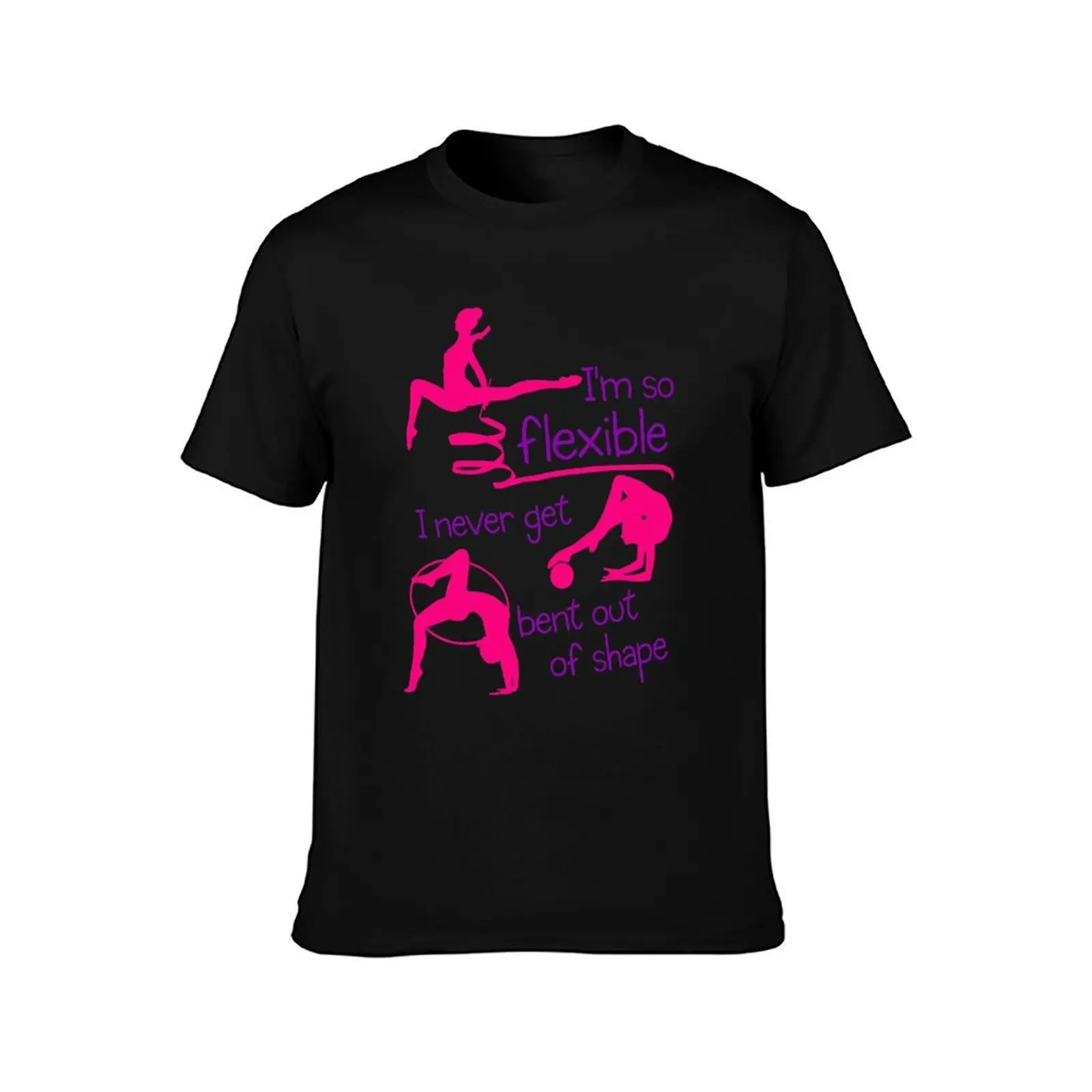 I'm So Flexible Rhythmic Gymnastics Design T-Shirt Summer Casual Cotton Tee Oversized Streetwear Tops Vintage Graphic Print