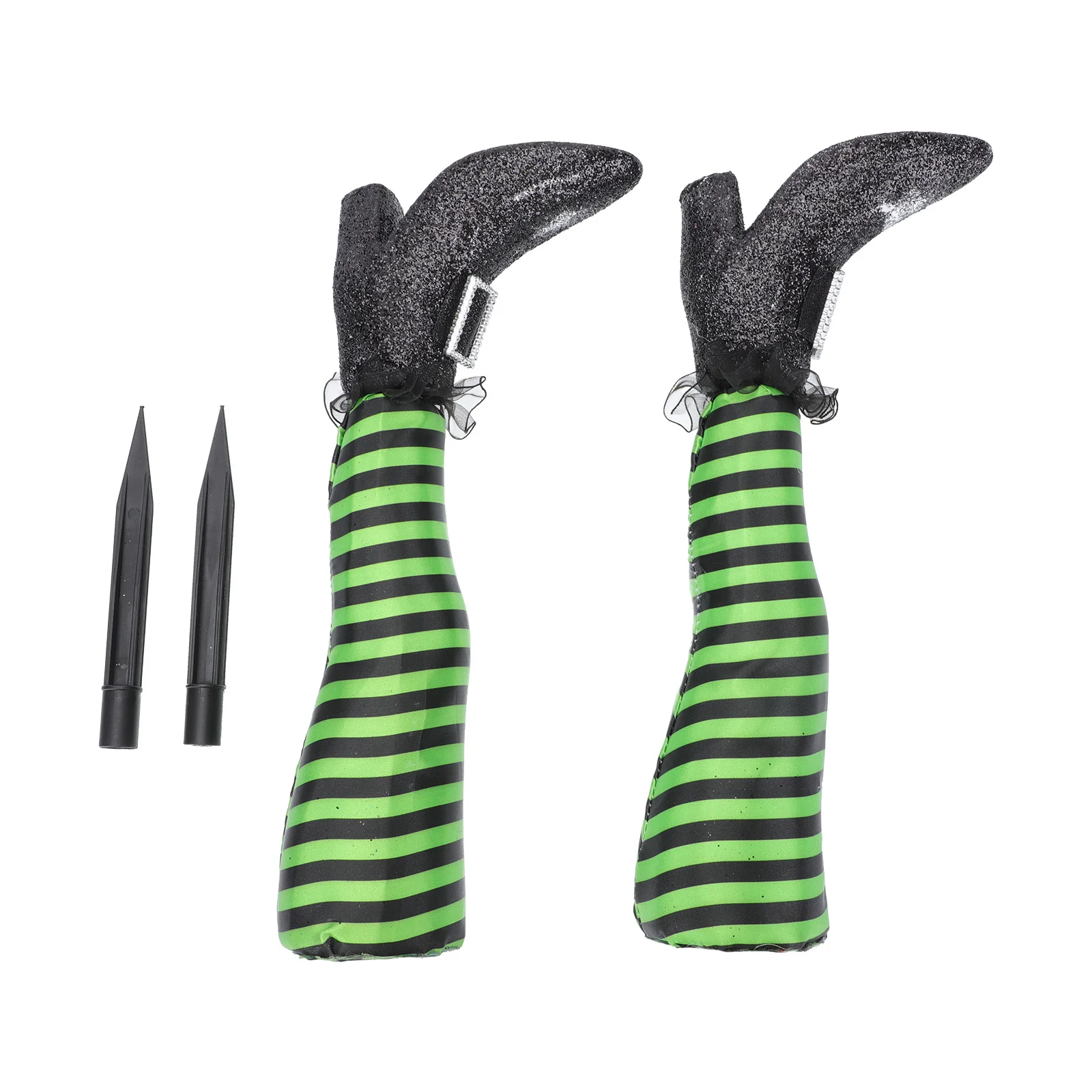 

1Pair Witch Leg Halloween Body Part Garden Decor Yard Ornament Haunted Prop Halloween Party Decoration Yard Decor
