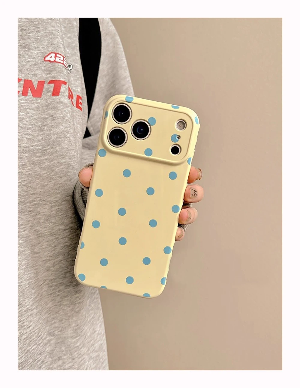 INS Niedliche Polka Dot Weiche Handyhülle für iPhone 14 16 15 17 18 Pro Max Koreanische Candy Pink Handy Schutzhülle Rückseite – Detail 6