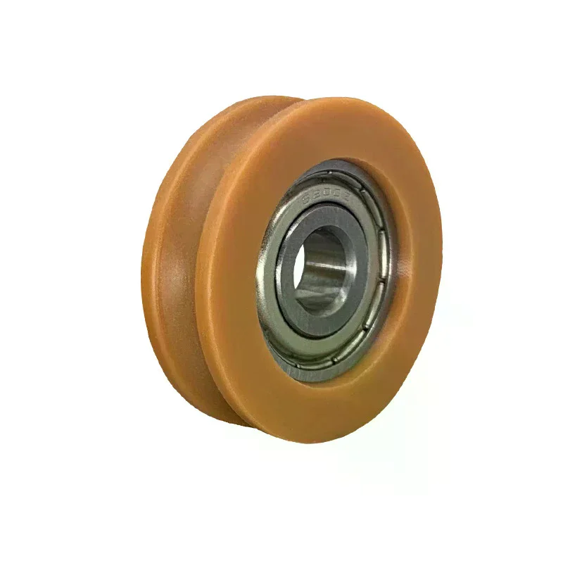 U-groove Nylon Round Pulley Ball Bearing Wheels, Used for Door and Window, Shower Pulley, Drawer Sliding Door Diameter 23-43m