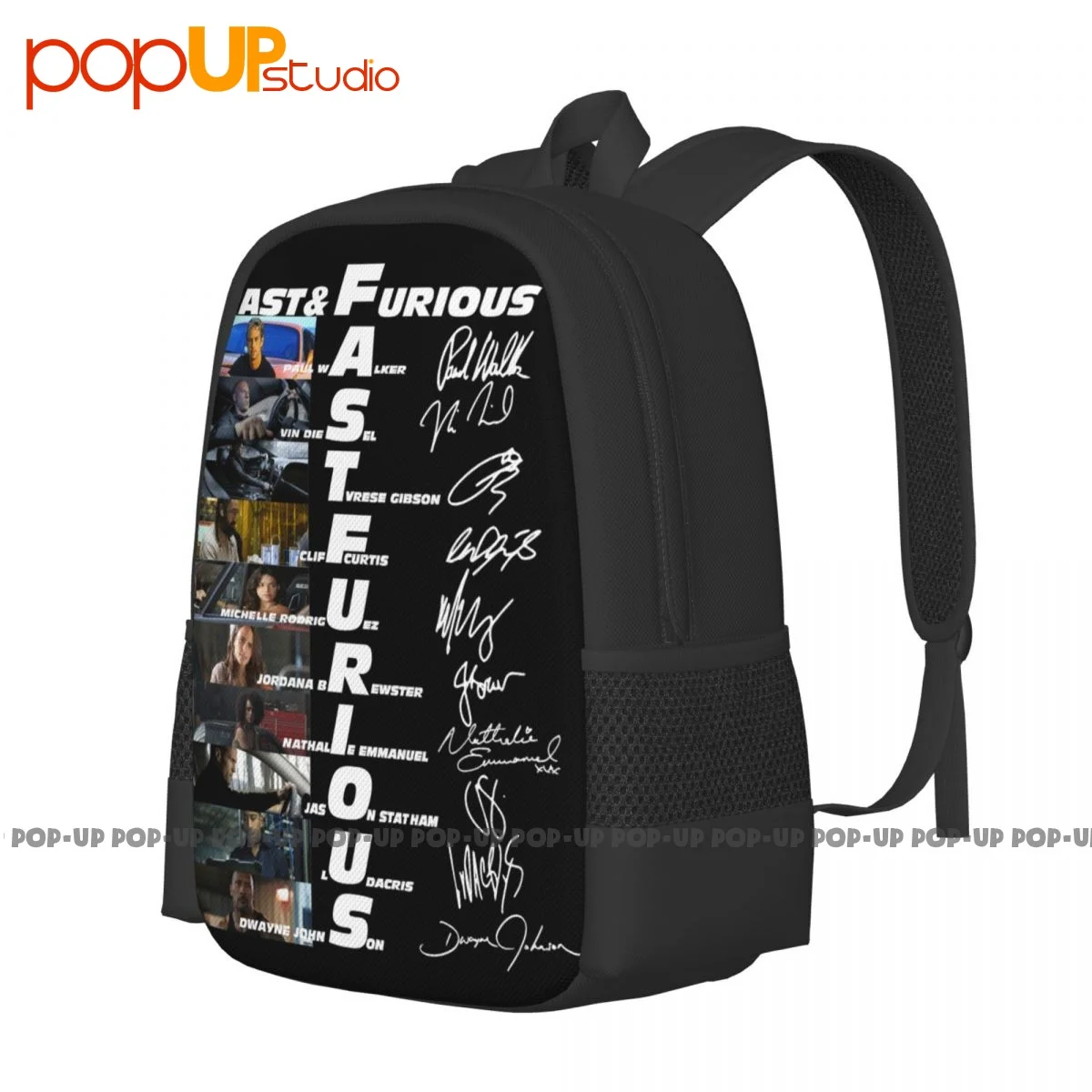 Fast And Furious Backpack Large Capacity Vintage Schoolbag Eco Friendly Multi-function