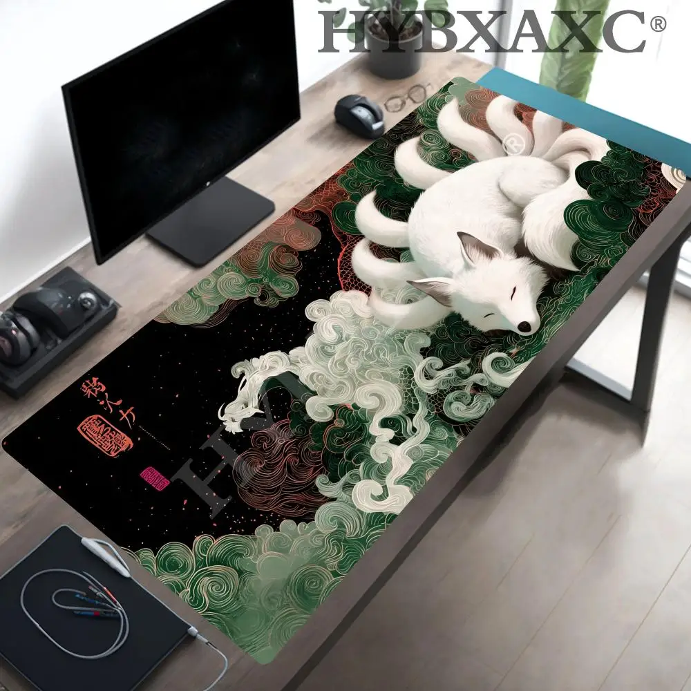 

HYBXAXC Ukiyo-E Japanese Art Magic Party Game Mat Durable Rubber for MTG&TCG Games Mouse Pad Offices Desk Mats Friendly Design