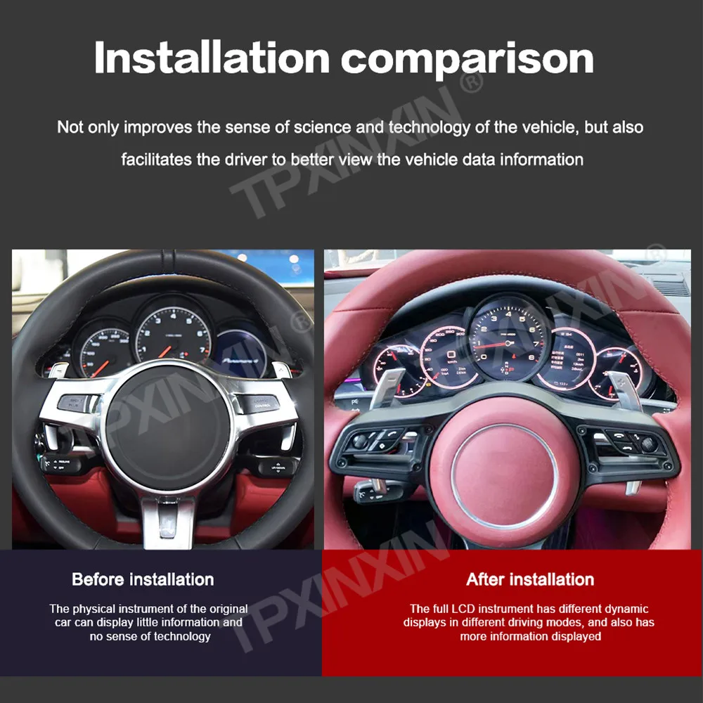 For Porsche Panamera 2010-2016 Digital Cluster Car LCD Dashboard Panel Virtual Cockpit Instrument Speedometer Screen Unit