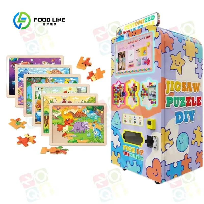 New Arrival Personalized Jigsaw Puzzle Machine Self-Service Vending with Credit Card Payment System Function