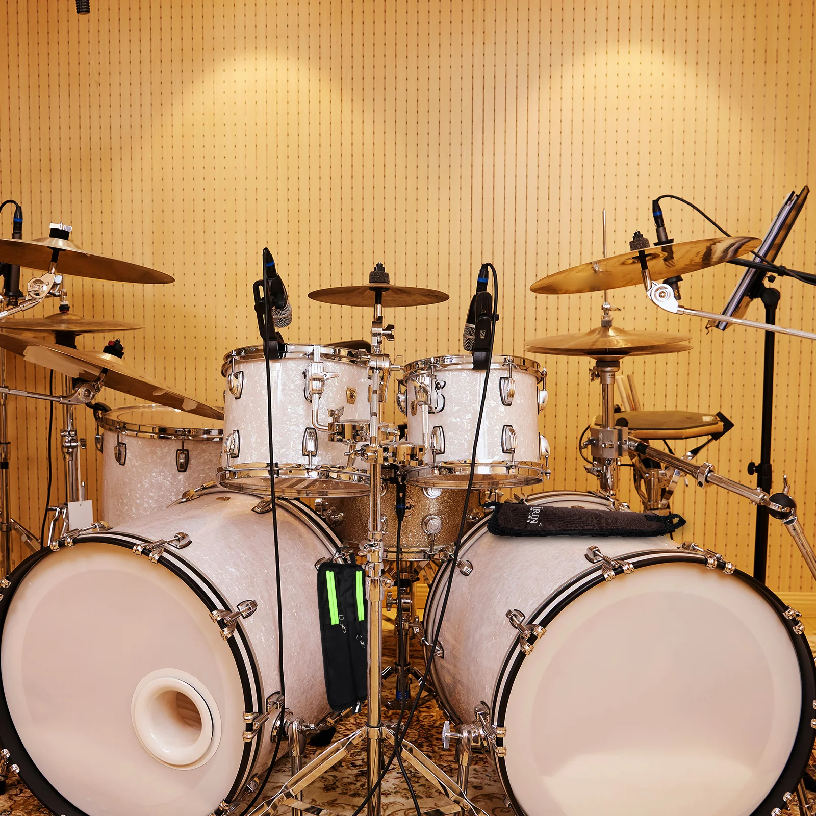 

Drum Stick Set Drumsticks Dampeners Percussion Accessories for Drummer Musical Instrument Band Classic