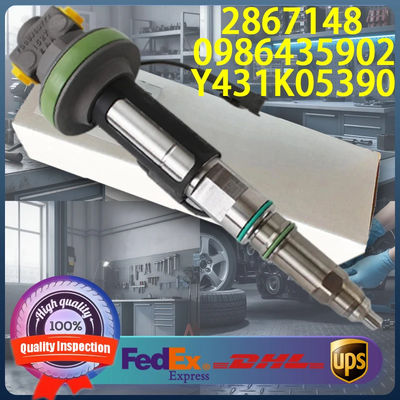 

2867148 High Quality Common Rail Diesel Fuel Injector 0986435902 Y431K05390 for Cummins QSK19 Series Diesel Injector
