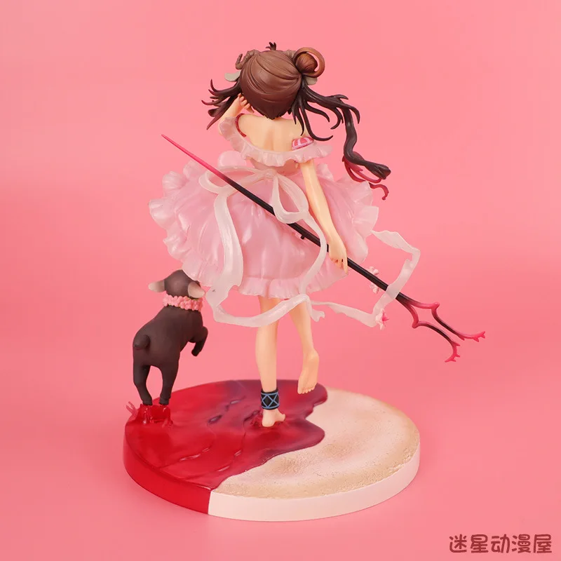 

Красивая аниме-фигурка Eyjafjalla Arknights Sheep Girl, летняя версия, подробная Коллекционная модель, статуя