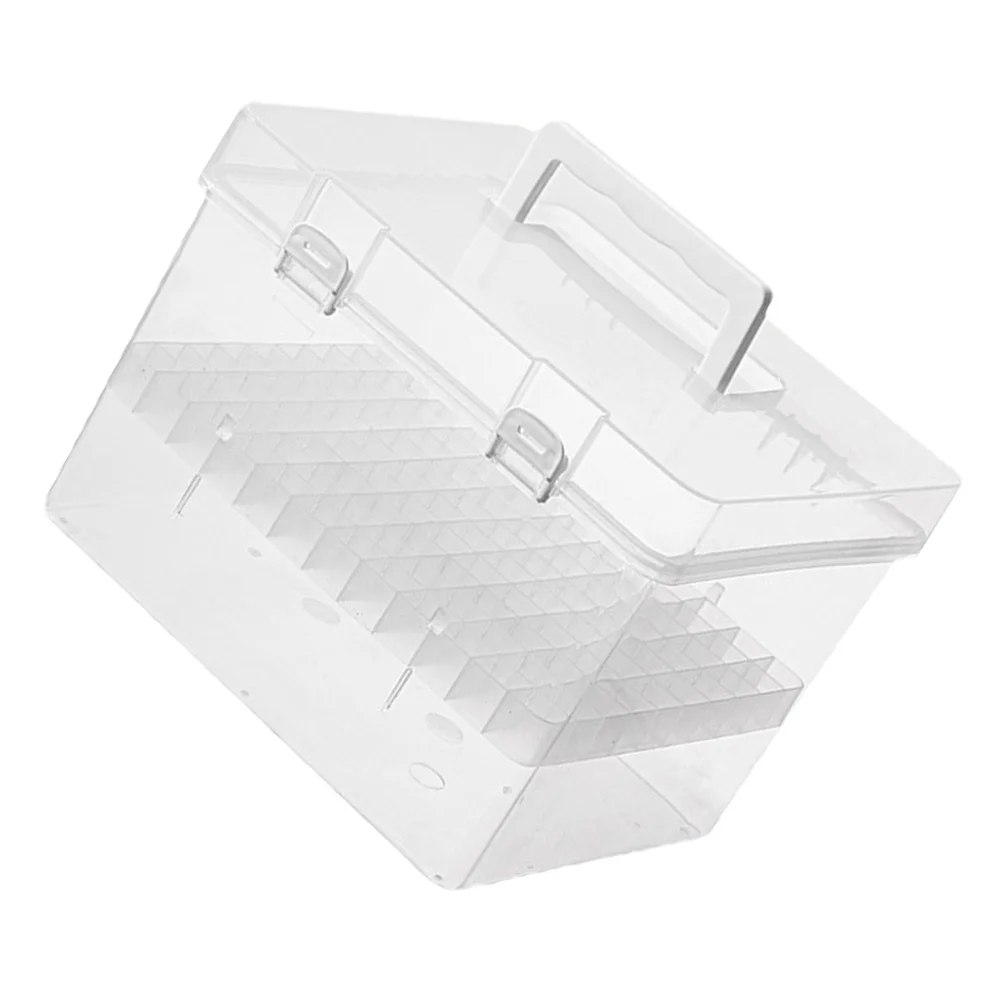 

Portable Marker Storage Organizer Transparent Box 80 Colors Marker Holder Case Art Supplies Storage for Desk Travel