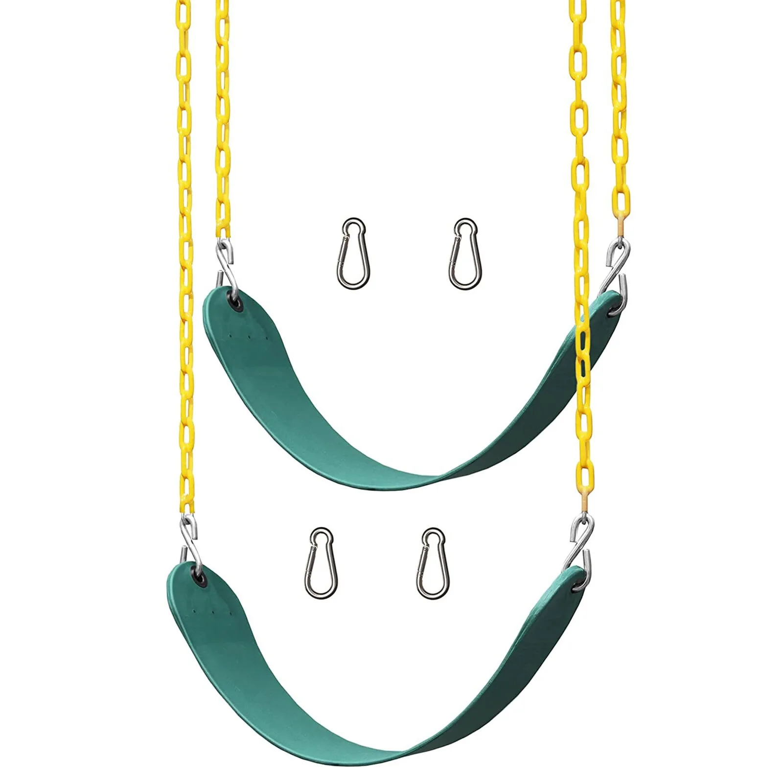 Playground Swing Set Outdoor Swing & Chain Set, 2 Pack, Green United States