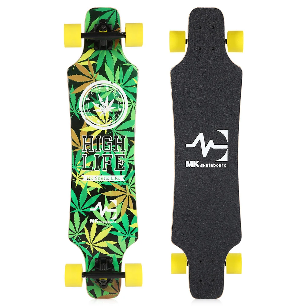 

Custom Logo or Printing Skate Longboard Bamboo & Maple Skateboards for Adults