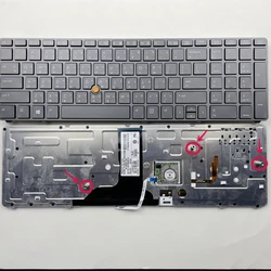 Traditional Chinese Backlit Laptop Keyboard For Hp Elitebook 8760w 8770w 701455-AB1 With Point CHT Layout