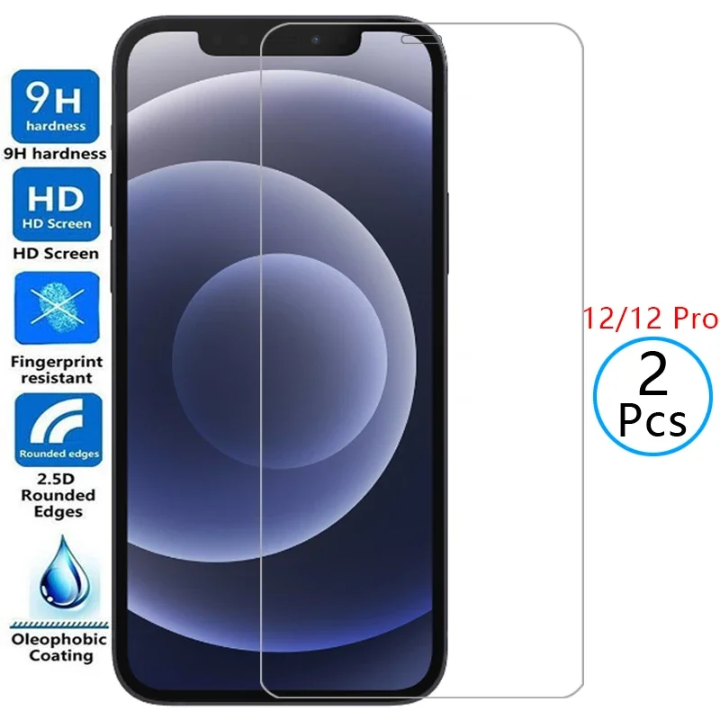 Защитное закаленное стекло для iphone 12 pro, Защита экрана для iphone 12 pro, iphone 12, iphone 12 pro 6,1, Защитная пленка для iphone