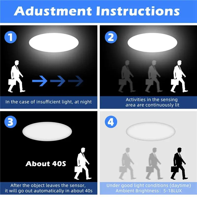 

6 Pcs Black Motion Detectors Motion Sensor Light Switch Outdoor Pir Direct Current 12V Motion Sensor Pir Sensor