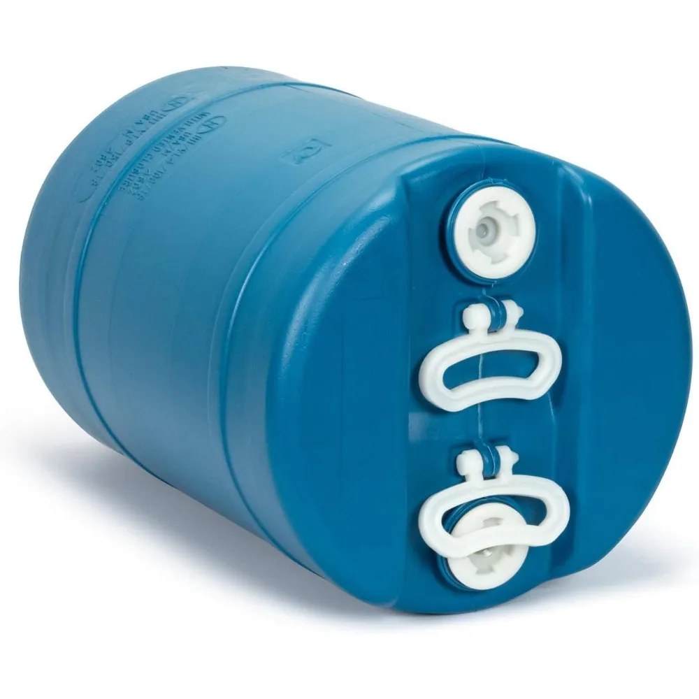 Portable 15-Gallon Water Storage Drum for Emergency Preparedness - Reusable, BPA-Free, Food-Grade Tank Container