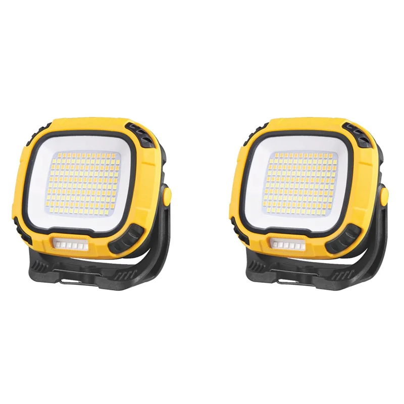 2x-ポータブル-led-スポットライトランタン強力な光懐中電灯屋外キャンプ釣り緊急充電式ワークランプ黄色