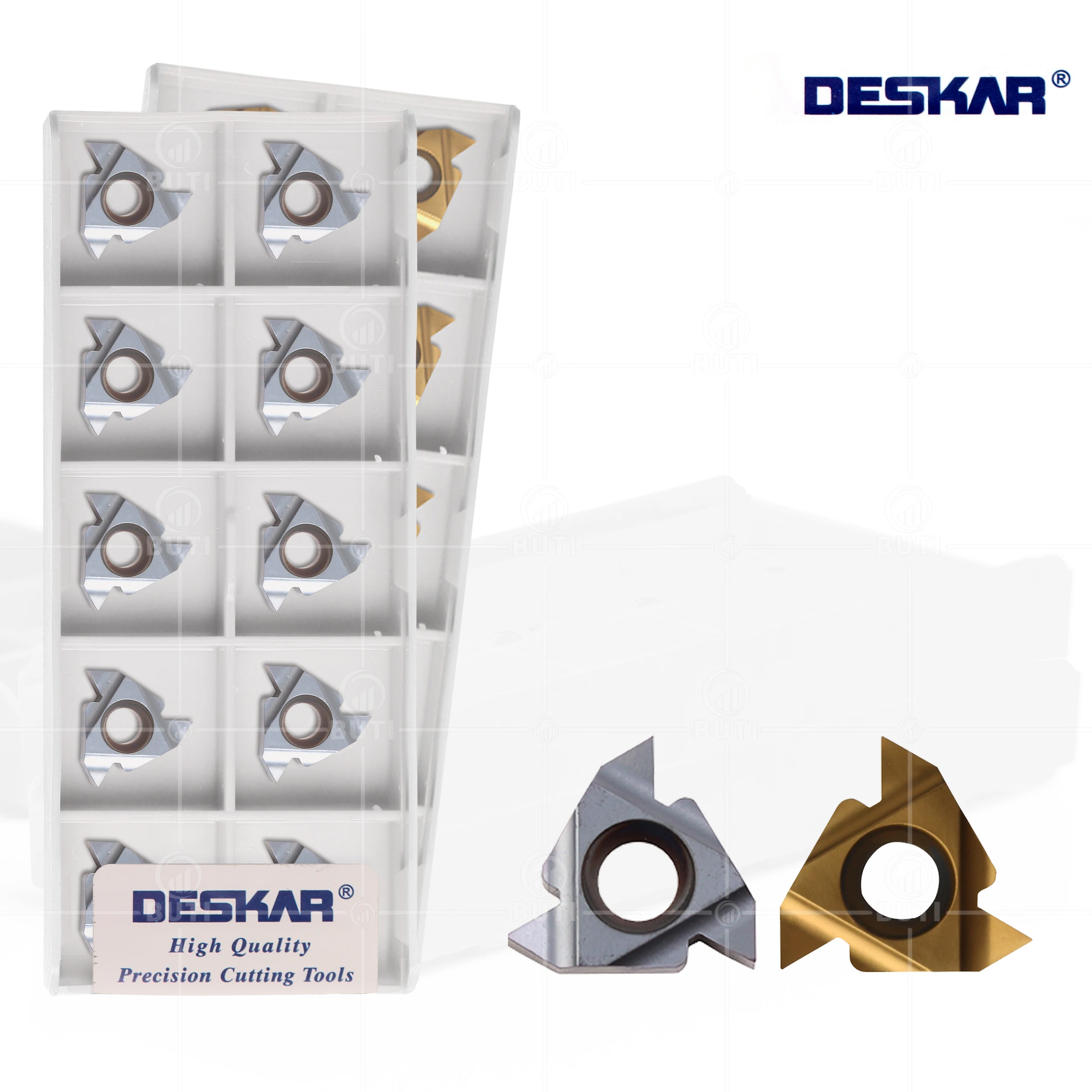 Deskarar-cortador de roscado de carburo, herramientas de torneado, insertos de carburo, CNC, 16ER, 16IR, A55, G55, AG55, A60, G60, AG60, LDC, 100%